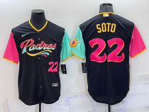 MLB San Diego Padres #22 Juan Soto 2022 Black City Connect Jersey