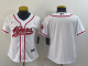 Women San Francisco 49ers Blank White Baseball Jersey