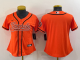 Women Cincinnati Bengals Blank Orange Baseball Jersey