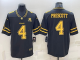 Men's Dallas Cowboys #4 Dak Prescott Black Gold Edition With 1960 Patch Limited Jersey