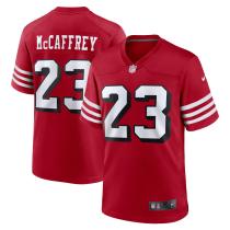 Men's San Francisco 49ers #23 Christian McCaffrey 2022 Red  Alternate Vapor Limited Jersey