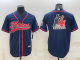 Men's Houston Texans Navy Team Big Logo With Patch Baseball Nike Jersey