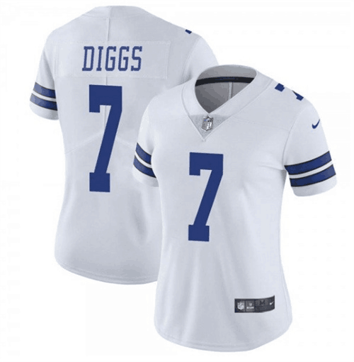 Women Dallas Cowboys #7 Diggs White Vapor Untouchable Limited Jersey