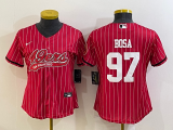 Women San Francisco 49ers #97 Nick Bosa Red Baseball Nike Jersey