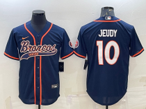 Men's Denver Broncos #31 Simmons Blue Baseball Nike Jersey