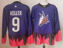 NHL Arizona Coyotes #9 Clayton Keller Purple Jersey