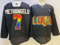 Men's Vegas Golden Knights #7 Alex Pietrangelo 2022 Black Pride Night Jersey
