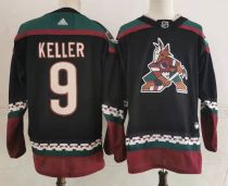NHL Arizona Coyotes #9 Clayton Keller Black Jersey
