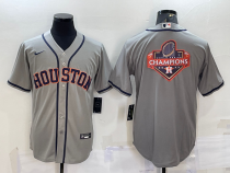 MLB Houston Astros Blank Grey Champion Nike Game Jersey