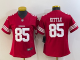 Women San Francisco 49ers #85 George Kittle 2022 New Red Vapor Untouchable Limited Jersey