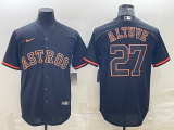 MLB Houston Astros #27 Jose Altuve Black Jersey