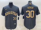 MLB Houston Astros #30 Kyle Tucker 2022 All-Star Charcoal Jersey