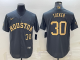 MLB Houston Astros #30 Kyle Tucker 2022 All-Star Charcoal Jersey