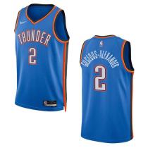 NBA Oklahoma City Thunder #2 Shai Gilgeous-Alexander 2022/23 Swingman Blue Jersey