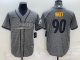 Men's Pittsburgh Steelers #90 T.J. Watt Grey Baseball Nike Jersey