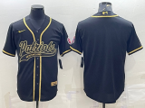 Men's New England Patriots Blank Black/Gold Nike Jersey