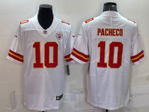 Men's Kansas City Chiefs #10 Pacheco White Vapor Untouchable Limited Jersey