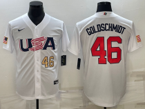 MLB USA Baseball Paul Goldschmidt 2023 World Baseball Classic White Jersey
