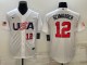 MLB USA Baseball Kyle Schwarber 2023 World Baseball Classic White Jersey