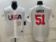 MLB USA Baseball Brady Singer 2023 World Baseball Classic White Jersey
