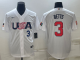 MLB USA Baseball Mookie Betts 2023 World Baseball Classic White Jersey