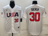 MLB USA Baseball Kyle Tucker 2023 World Baseball Classic White Jersey