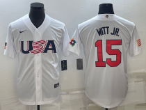 MLB USA Baseball Bobby Witt 2023 World Baseball Classic White Jersey