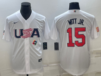 MLB USA Baseball Bobby Witt 2023 World Baseball Classic White Jersey