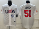 MLB USA Baseball Brady Singer 2023 World Baseball Classic White Jersey