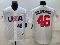 MLB USA Baseball Paul Goldschmidt 2023 World Baseball Classic White Jersey