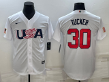 MLB USA Baseball Kyle Tucker 2023 World Baseball Classic White Jersey