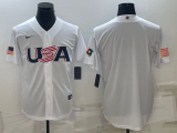 MLB USA Baseball Blank 2023 World Baseball Classic White Jersey