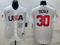 MLB USA Baseball Kyle Tucker 2023 World Baseball Classic White Jersey