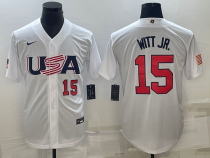 MLB USA Baseball Bobby Witt 2023 World Baseball Classic White Jersey