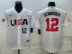 MLB USA Baseball Kyle Schwarber 2023 World Baseball Classic White Jersey