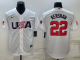 MLB USA Baseball Clayton Kershaw 2023 World Baseball Classic White Jersey