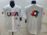 MLB USA Baseball Blank 2023 World Baseball Classic White Jersey