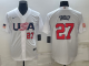 MLB USA Baseball Mike Trout 2023 World Baseball Classic White Jersey