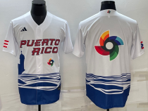 MLB USA Baseball Blank 2023 World Baseball Classic White Jersey