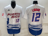 MLB USA Baseball Francisco Lindor 2023 World Baseball Classic White Jersey