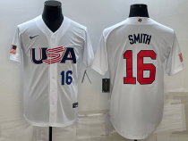 MLB USA Baseball Will Smith 2023 World Baseball Classic White Jersey