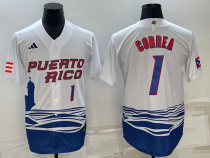 MLB USA Baseball #1 Gorrea 2023 World Baseball Classic White Jersey