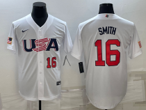 MLB USA Baseball Will Smith 2023 World Baseball Classic White Jersey