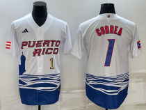 MLB USA Baseball #1 Gorrea 2023 World Baseball Classic White Jersey