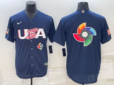 MLB USA Baseball Blank 2023 World Baseball Classic White Jersey
