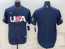 MLB USA Baseball Blank 2023 World Baseball Classic White Jersey