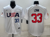 MLB USA Baseball Lance Lynn 2023 World Baseball Classic White Jersey