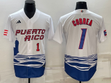 MLB USA Baseball #1 Gorrea 2023 World Baseball Classic White Jersey