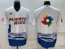 MLB USA Baseball Blank 2023 World Baseball Classic White Jersey
