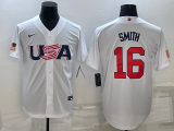 MLB USA Baseball Will Smith 2023 World Baseball Classic White Jersey